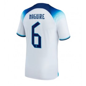 Herren Fußballbekleidung England Harry Maguire #6 Heimtrikot WM 2022 Kurzarm